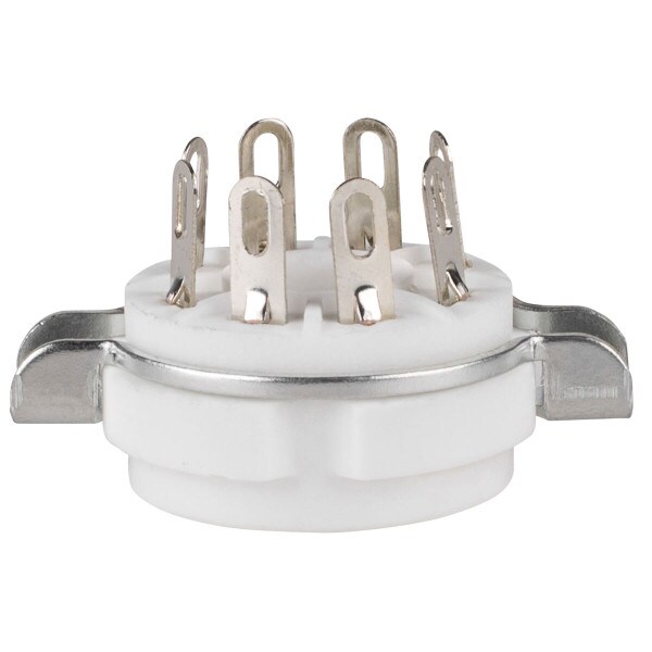Main product image for 8 Pin Chassis Mount Ceramic Vacuum Tube Socket 055-501